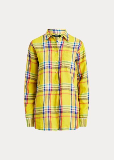 Camisa Ralph Lauren Mujer Amarillos / Multicolor - Linen - EIBCK1346